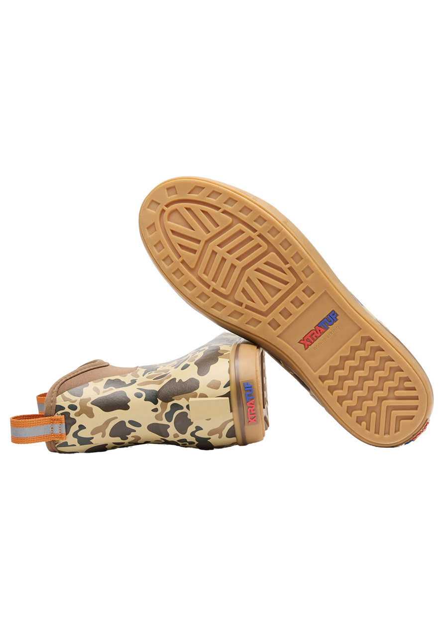 Men's 6in Ankle Deck Boot - Brown Duck Camo