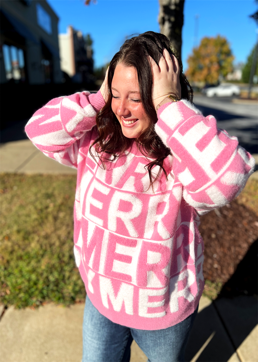 MERRY Yarn Sweatshirt