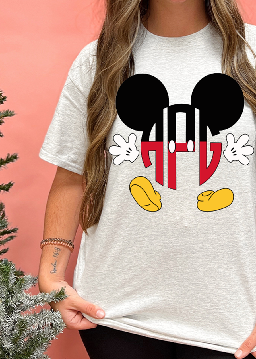 Mickey Mouse Monogram Tee