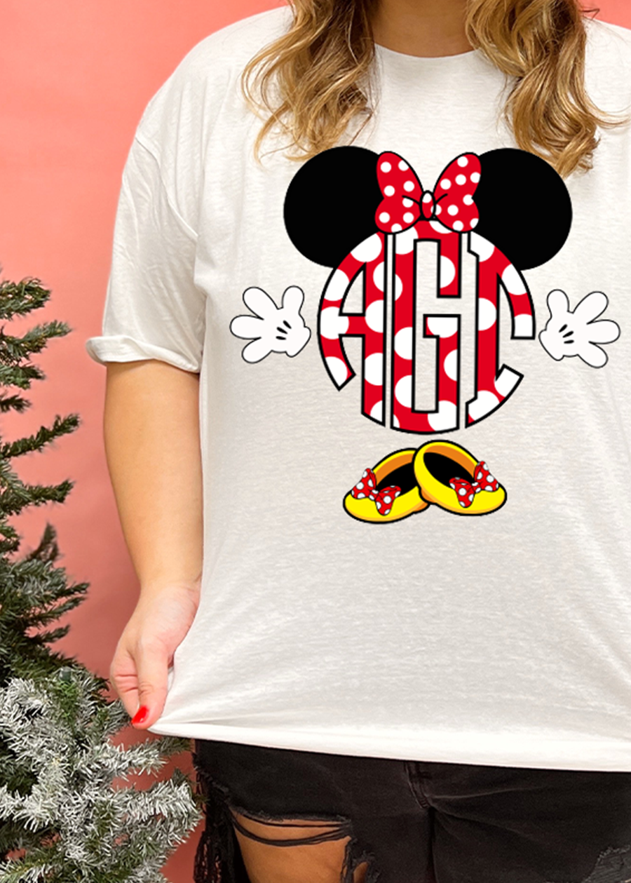 Minnie Mouse Monogram Tee