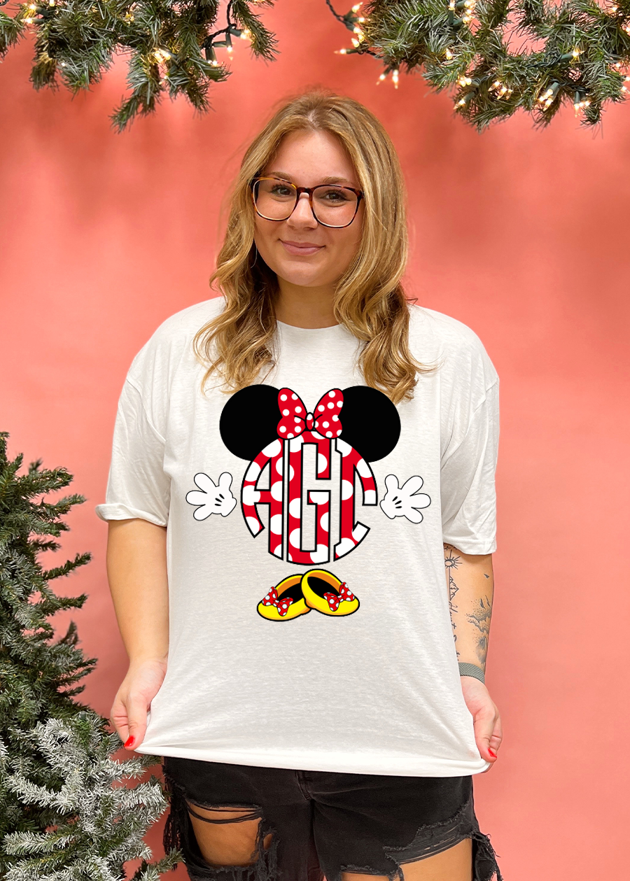 Minnie Mouse Monogram Tee