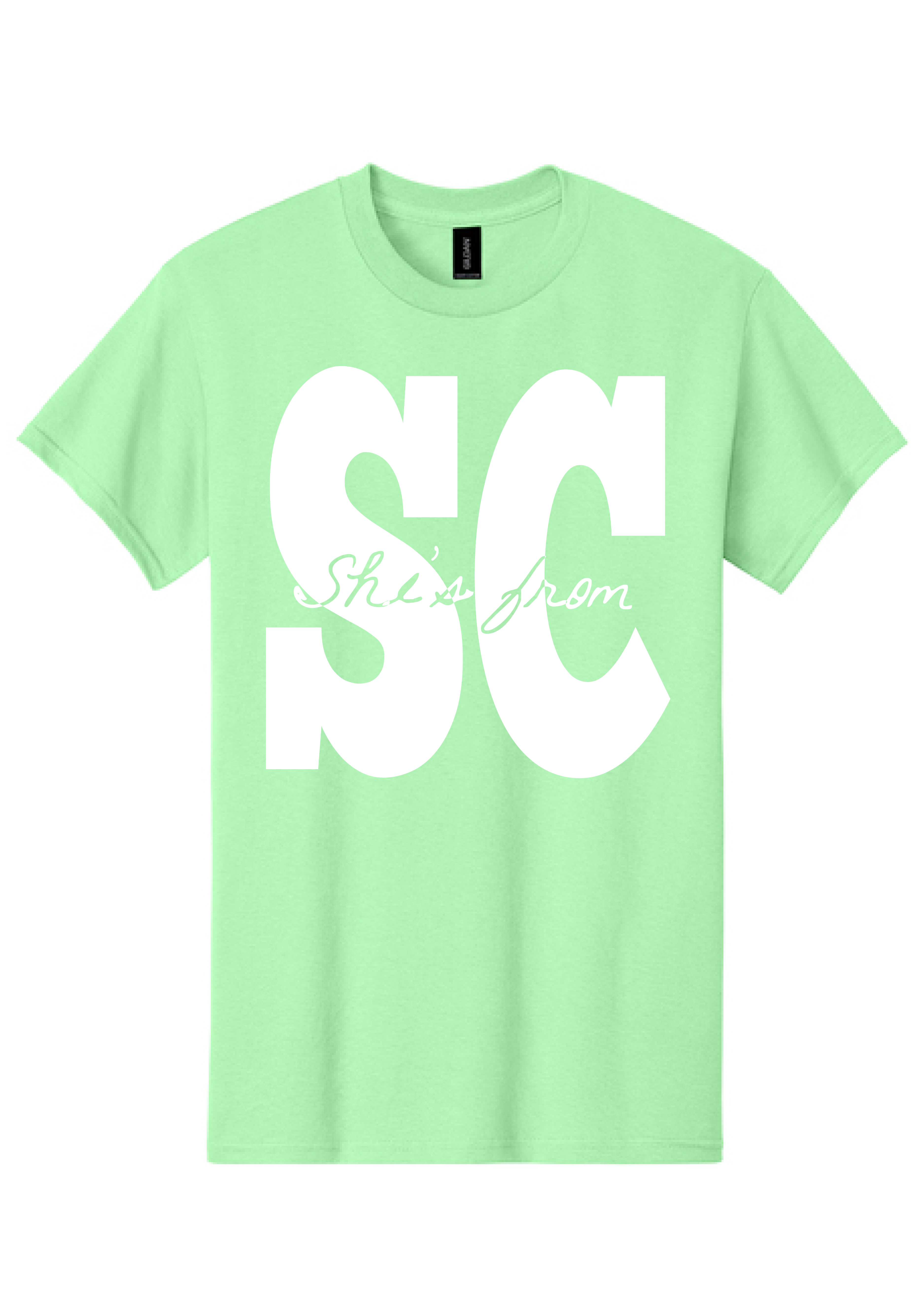 **CUSTOM** ADULT She's From State Gildan Tee