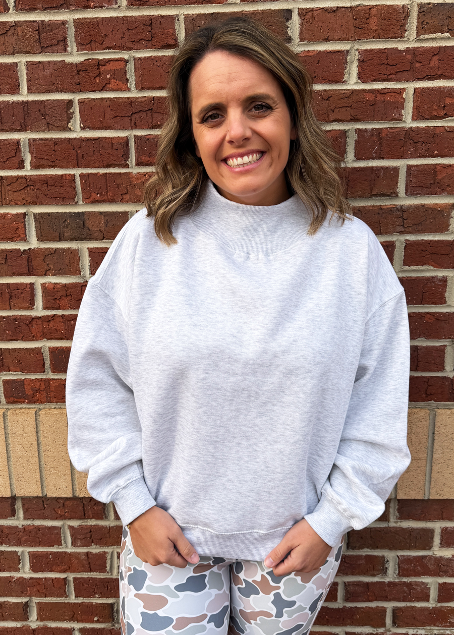 Royce Lingo Oversized Mock-Neck Fleece