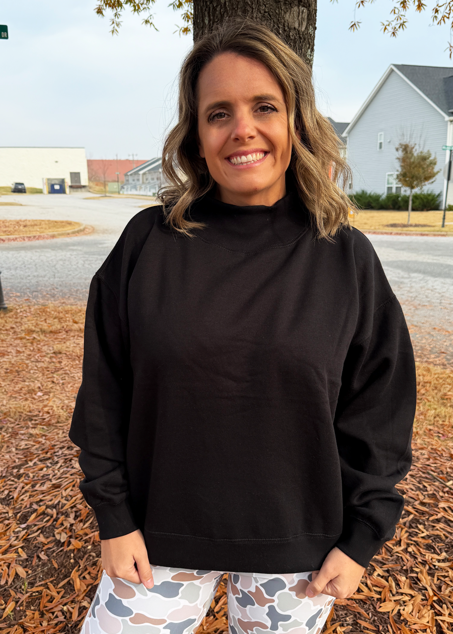 Royce Lingo Oversized Mock-Neck Fleece