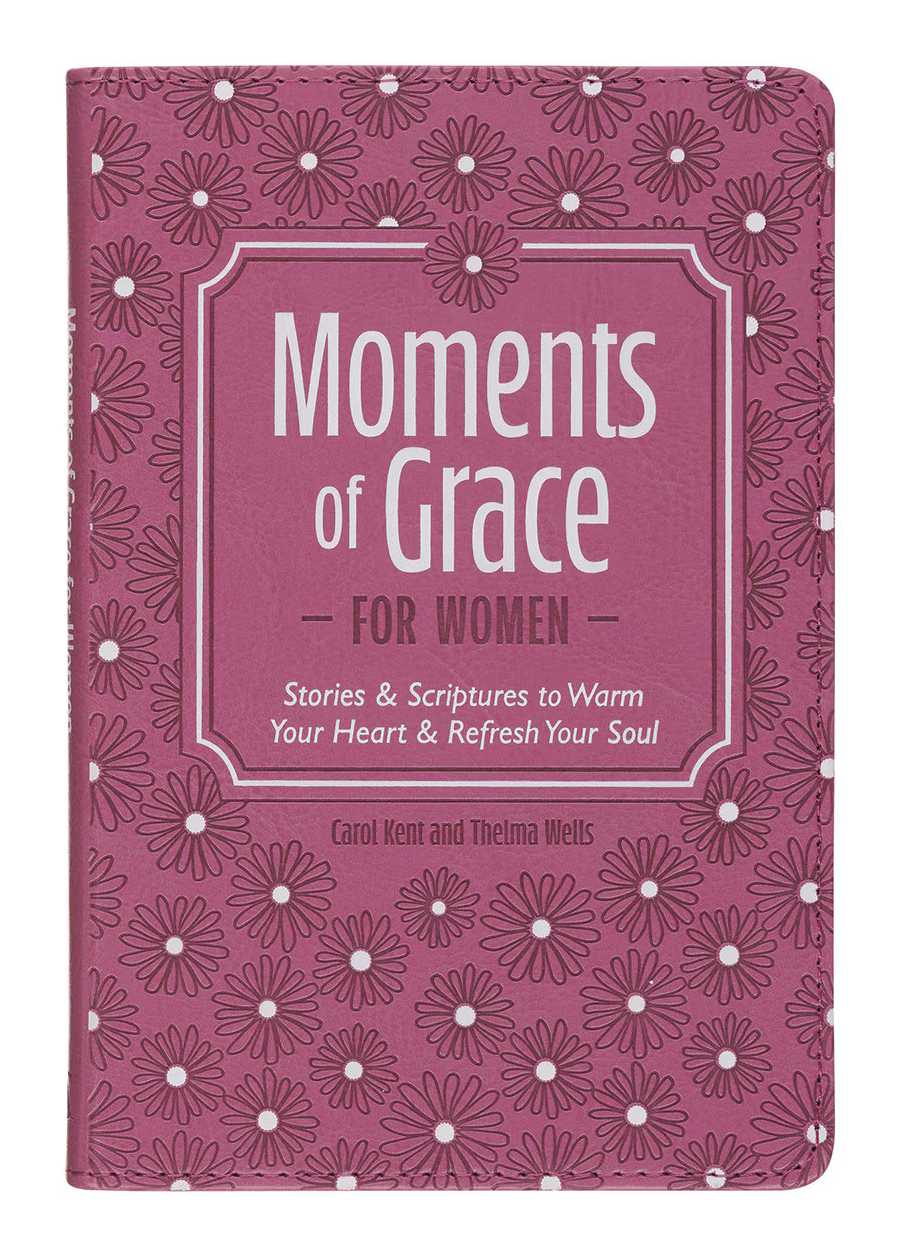 Moments Of Grace For Women: Stories And Scriptures Mauve Faux Leather Gift Book