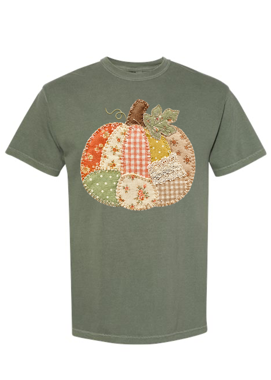 ADULT Patchwork Pumpkin Comfort Colors Tee