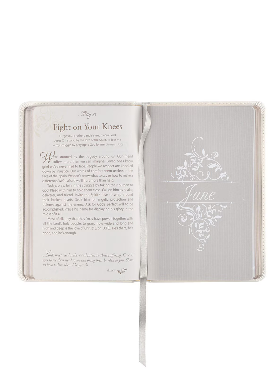 Mr & Mrs White Faux Leather Devotional