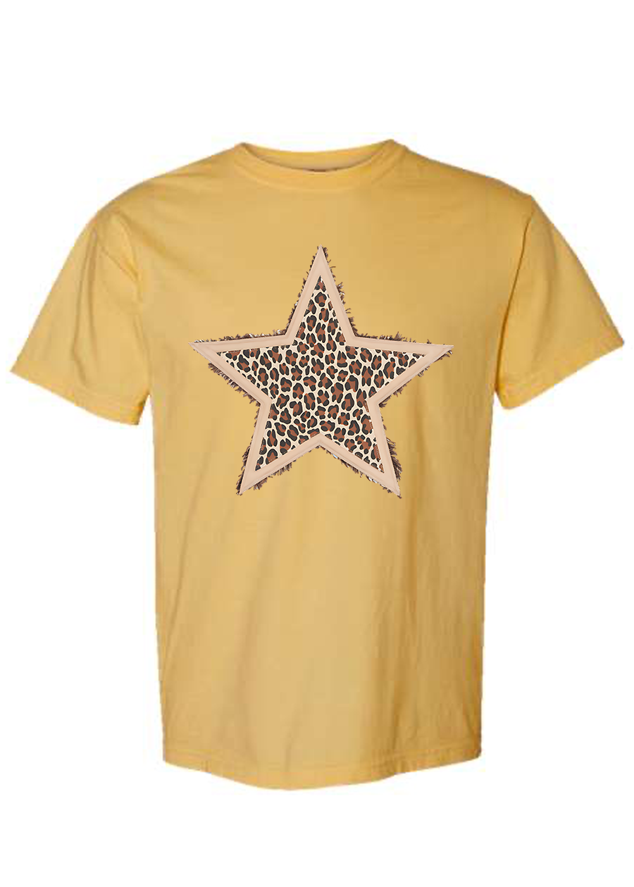 Leopard Star COMFORT COLORS Tee