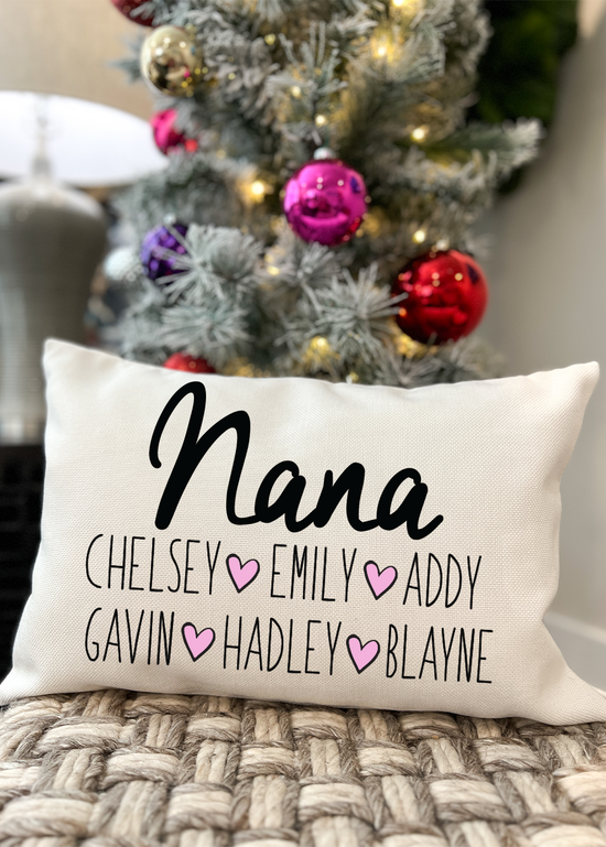 Nana Hearts Pillow
