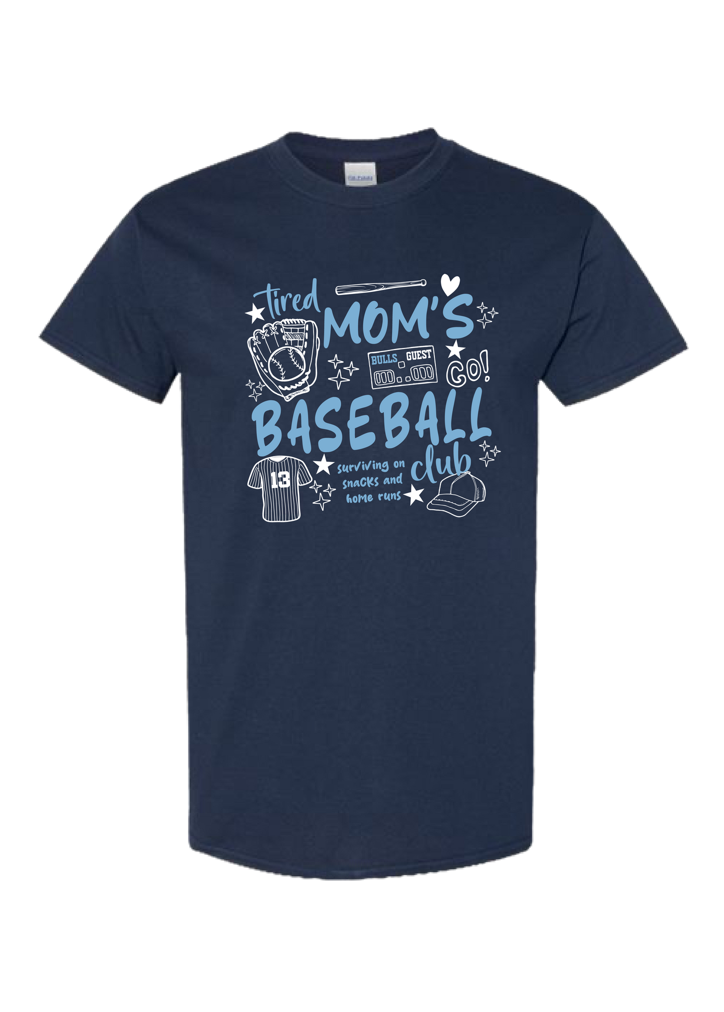 ADULT Tired Moms Club TEE