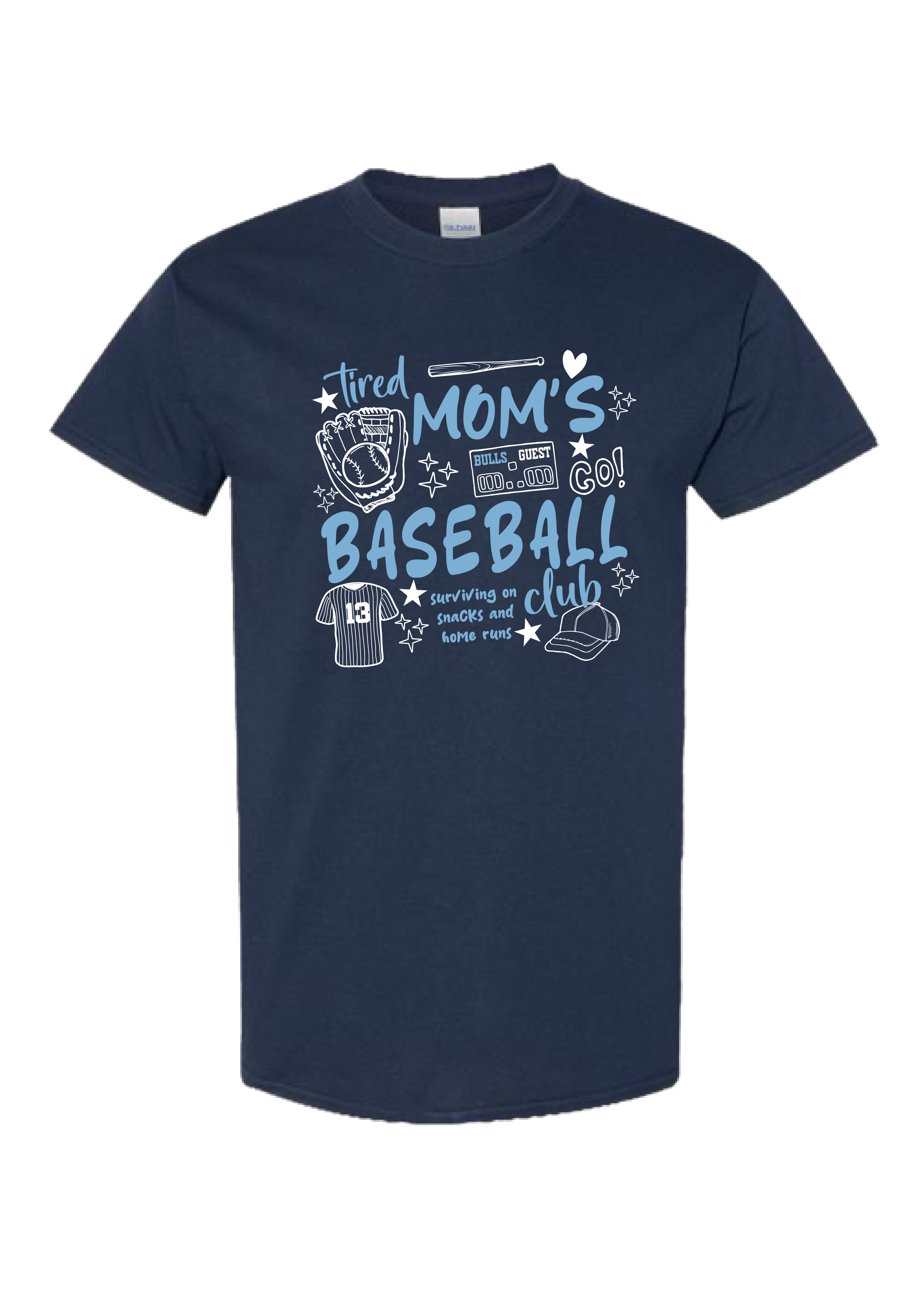 ADULT Tired Moms Club TEE