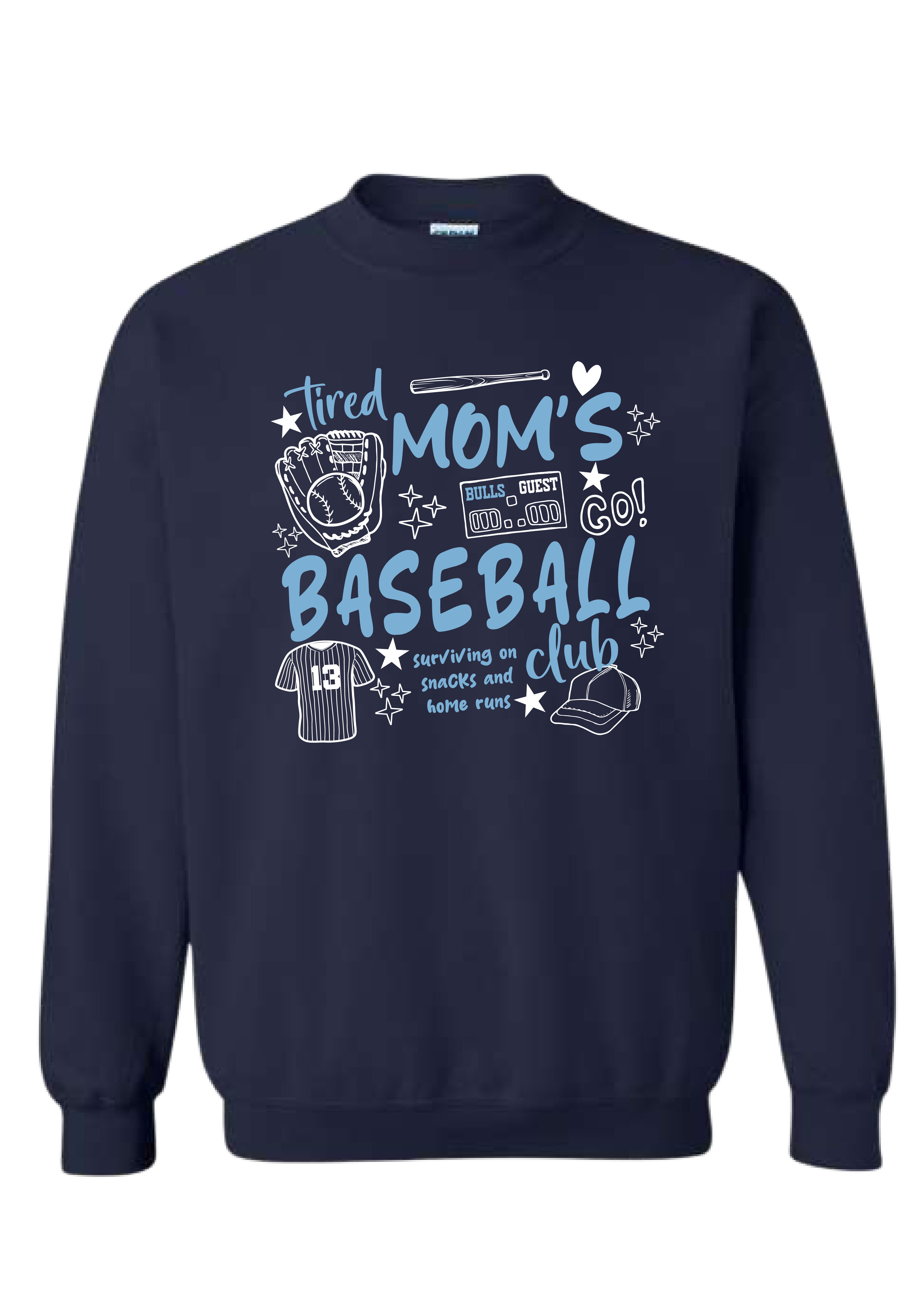 ADULT Tired Moms Club CREWNECK