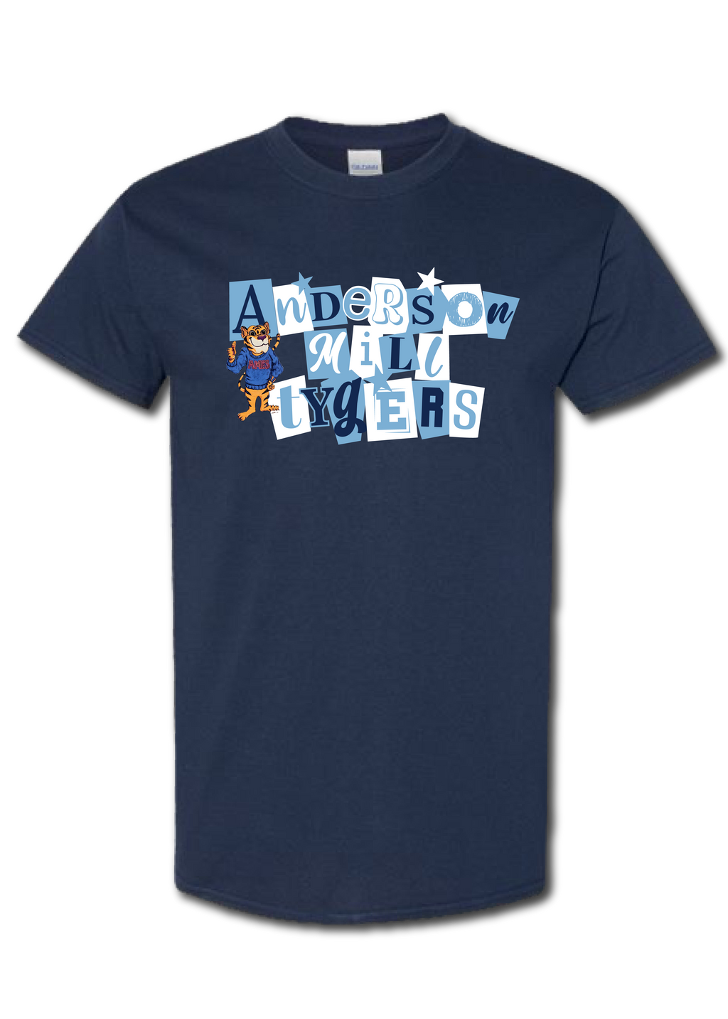 ADULT Mascot Ransom Letters Graphic Tee