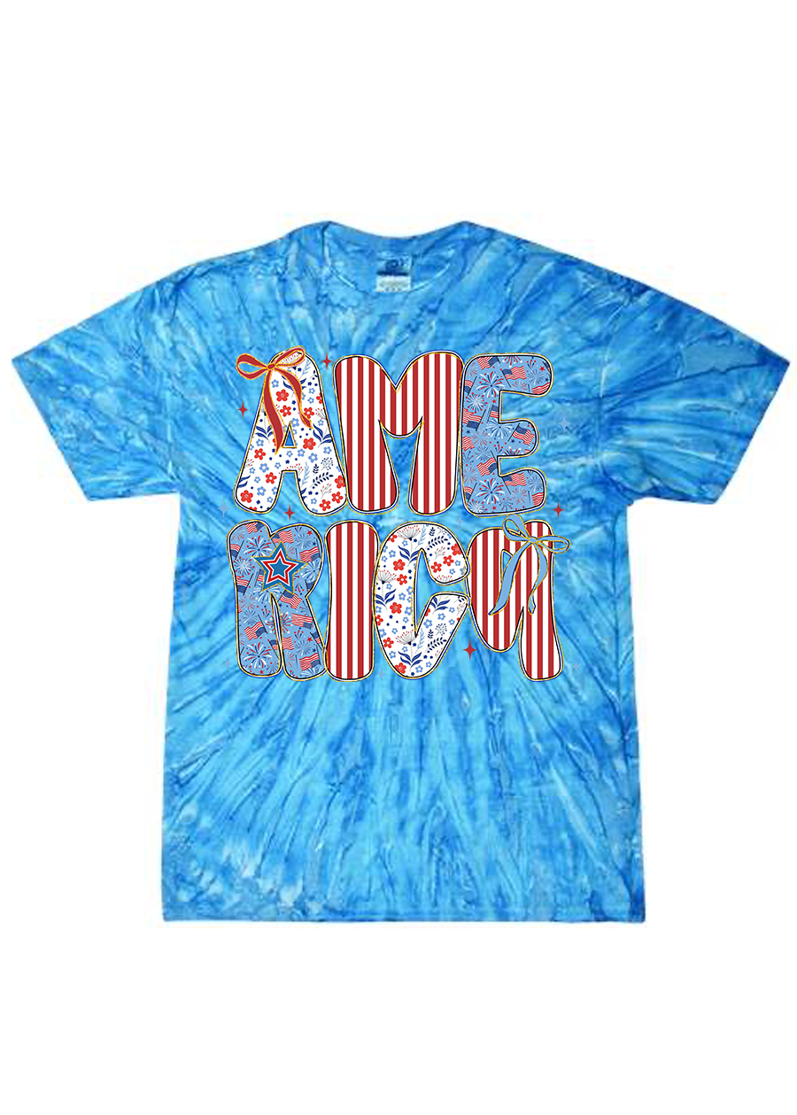 Preppy Tie-Dye America Tee