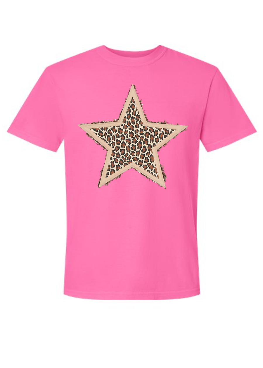 Leopard Star COMFORT COLORS Tee