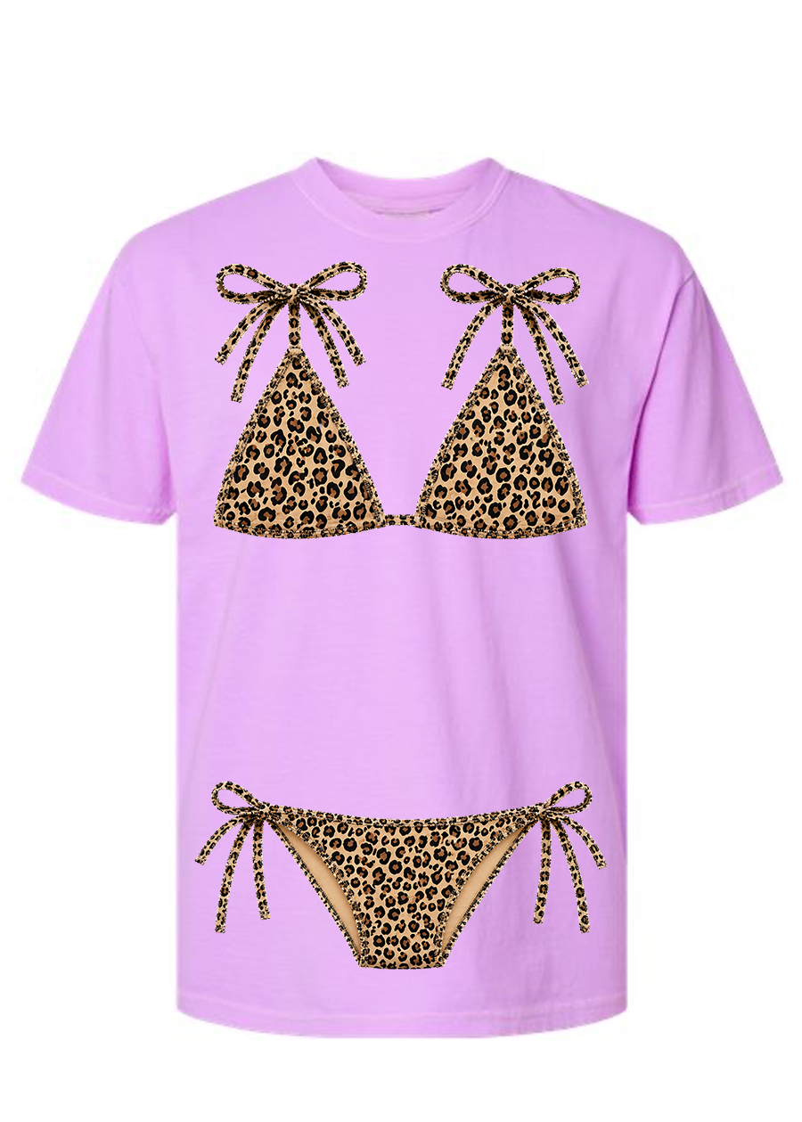 ADULT Comfort Colors Leopard Kini Tee & Tank