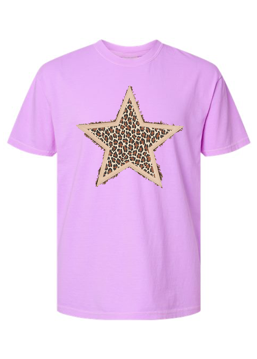 Leopard Star COMFORT COLORS Tee