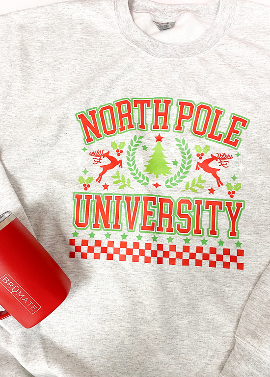 Load image into Gallery viewer, North Pole University Crewneck Sweatshirt

