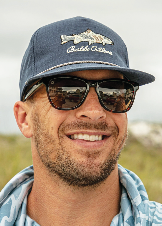 Navy Camo Fish Cap