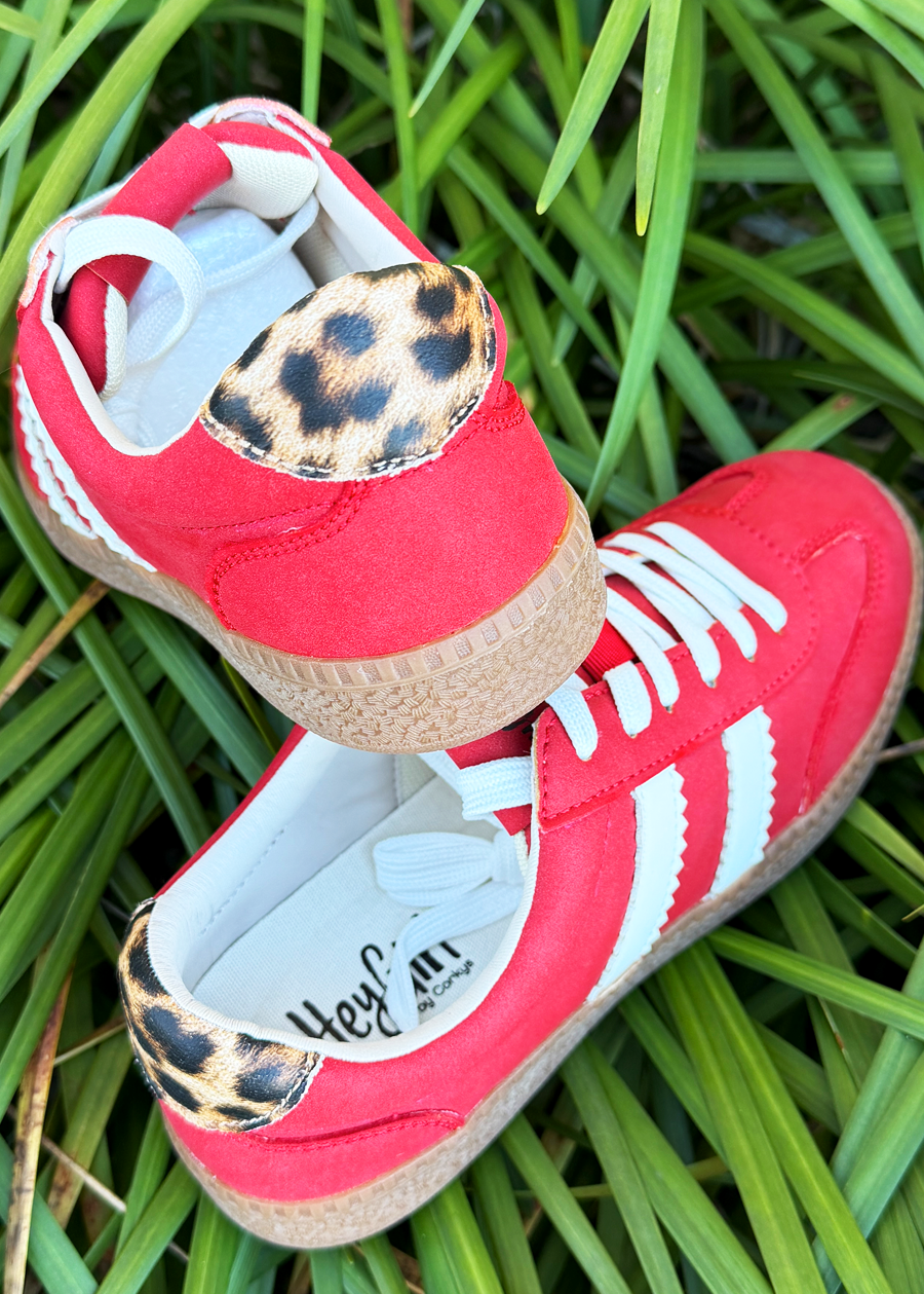 Corky Heads Up Sneaker-Red