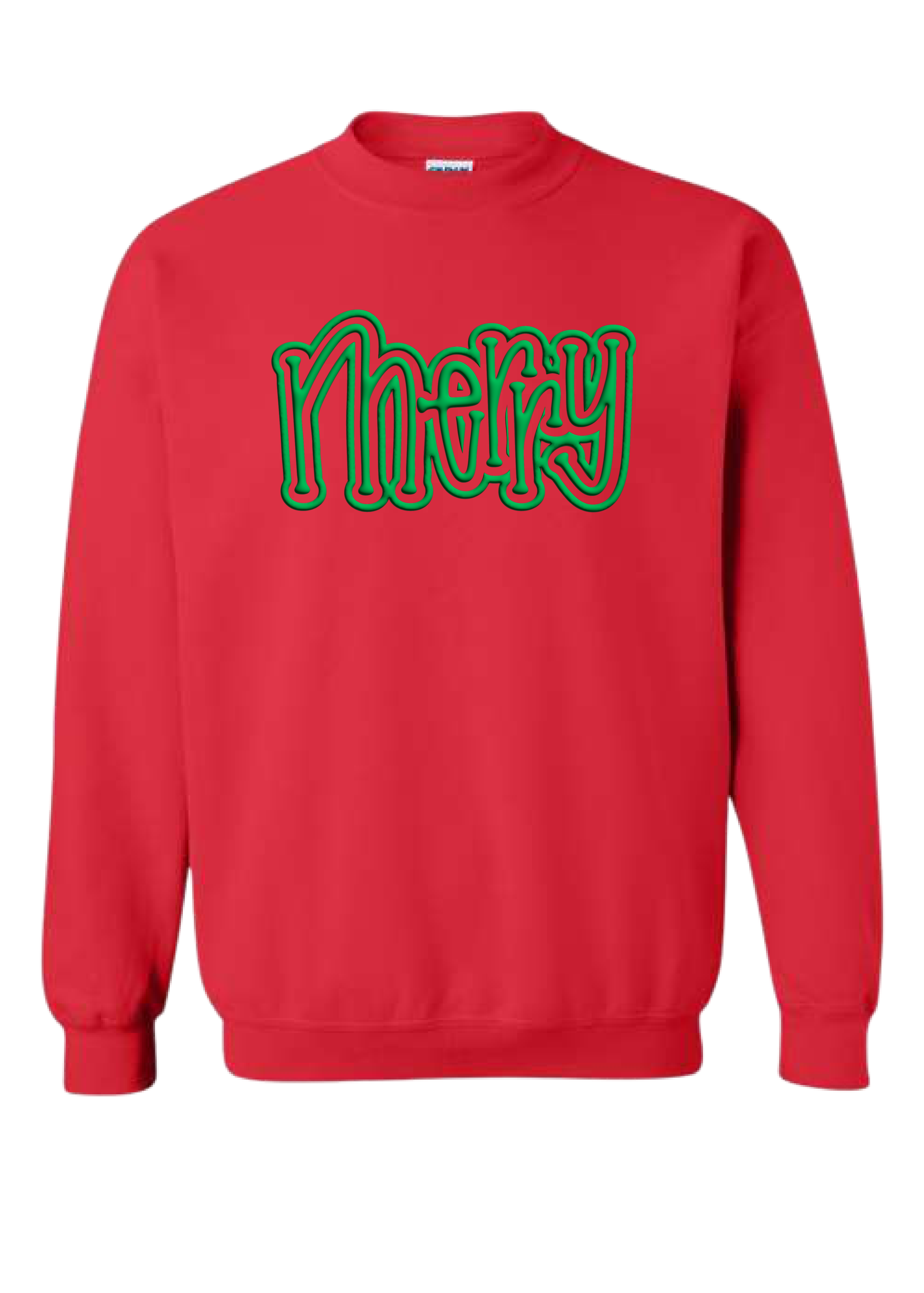 ADULT PUFF MERRY Crewneck Sweatshirt