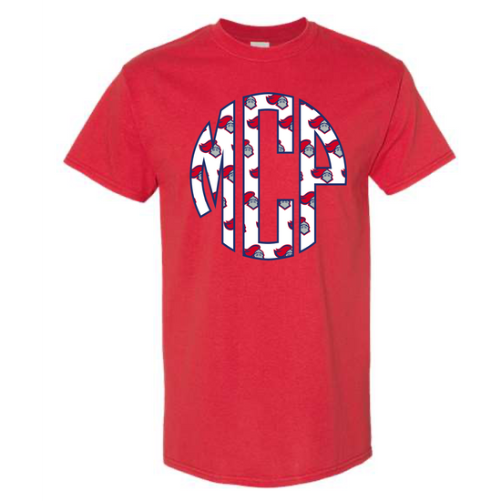 Go Team Monogram Tee