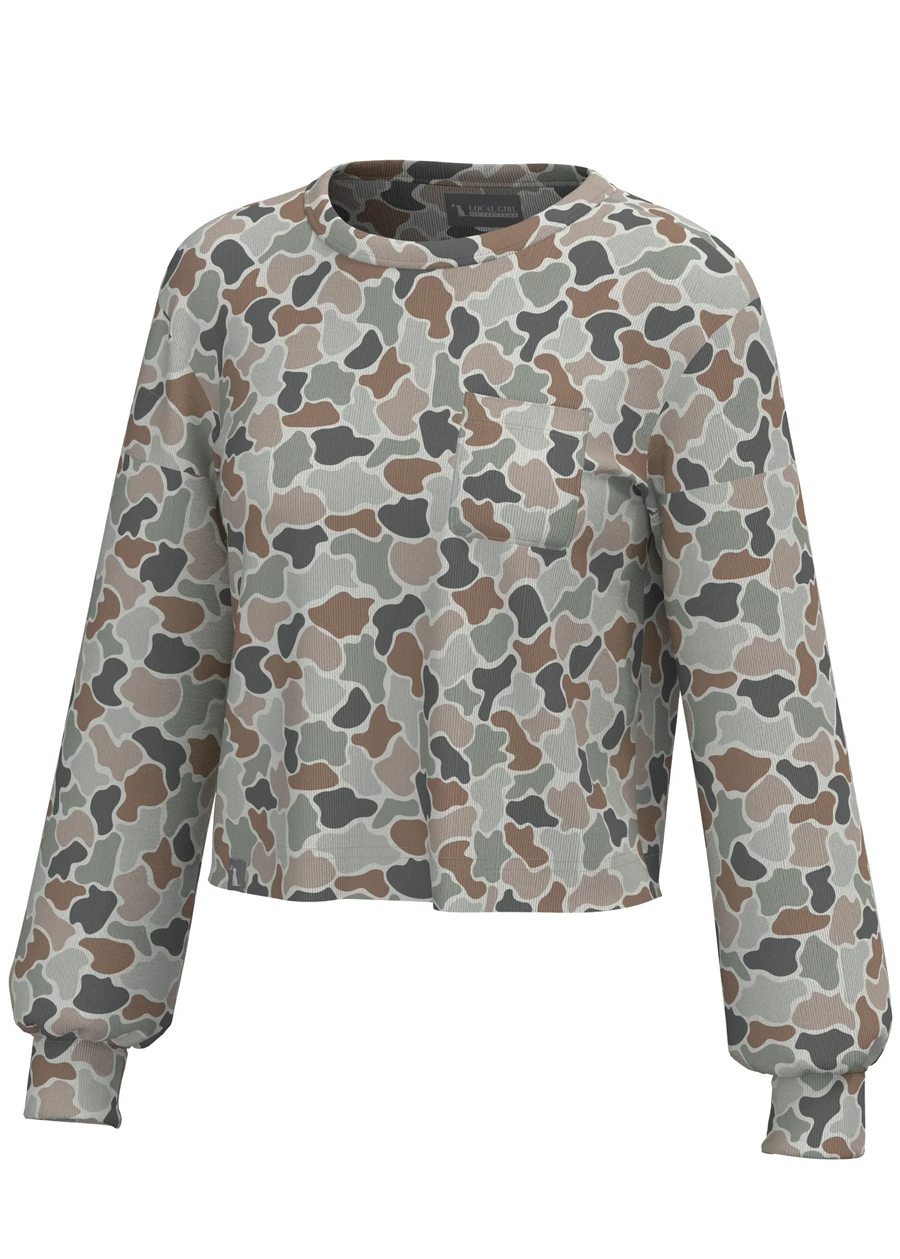 LG Revive Crewneck-Forest Camo Flora