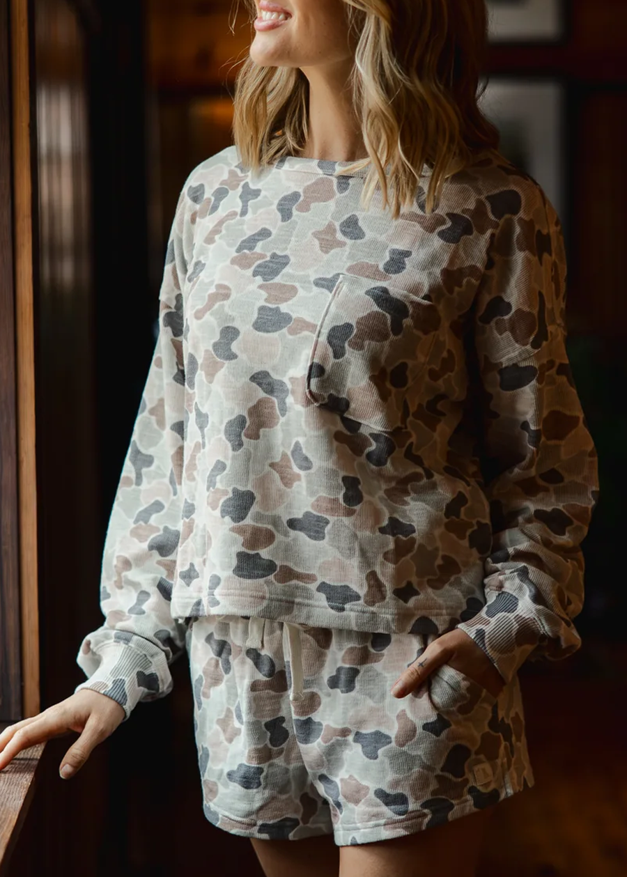 LG Revive Crewneck-Forest Camo Flora