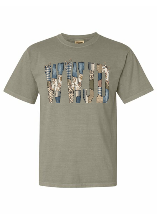 Vintage Patchwork WWJD COMFORT COLORS Tee