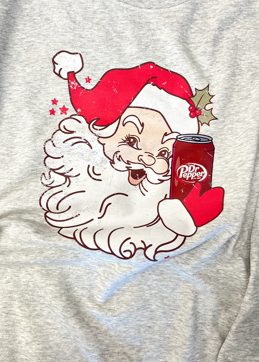 Load image into Gallery viewer, Santa Drink Crewneck Sweatshirt
