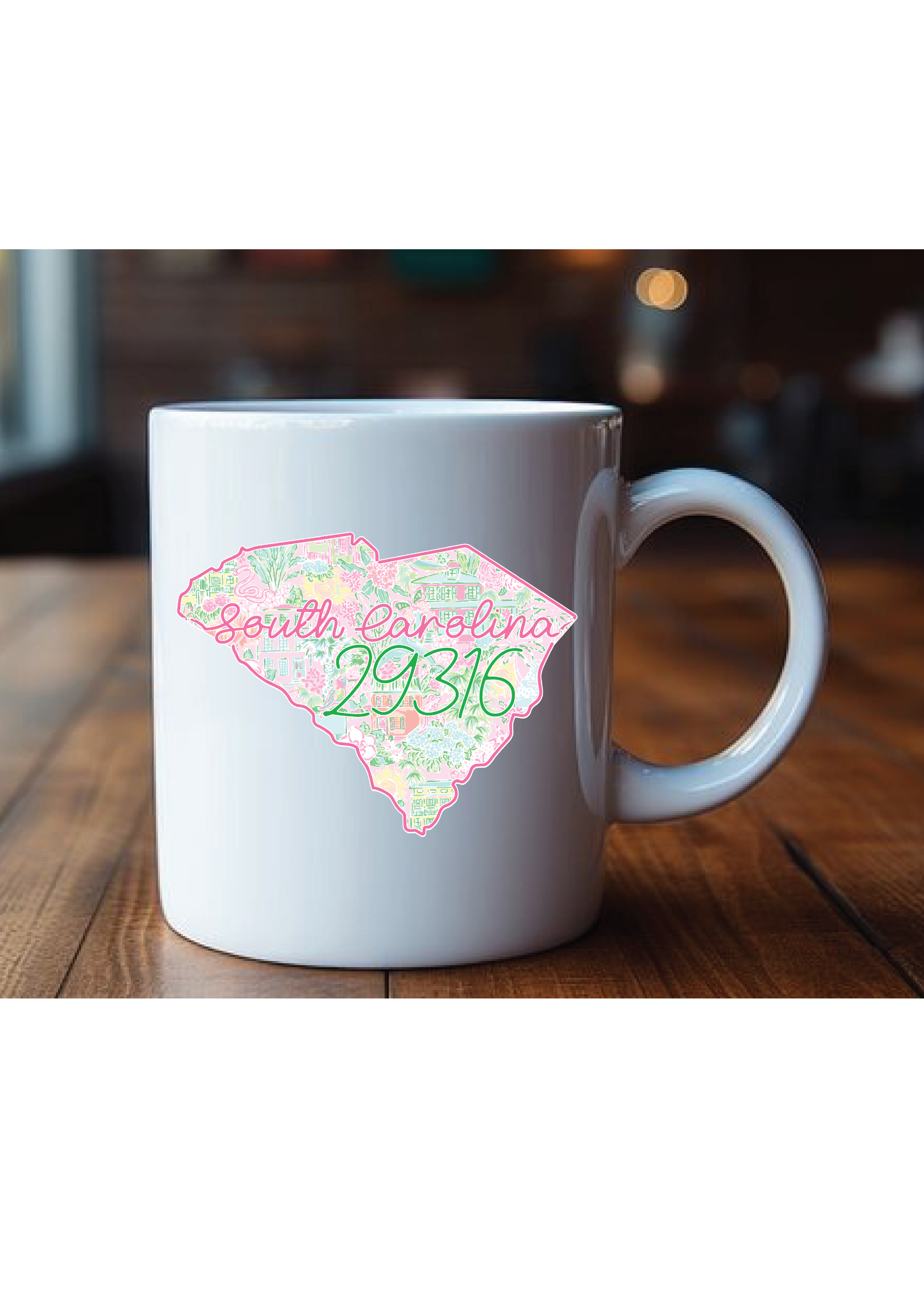 Lilly State & Zip Code Mug