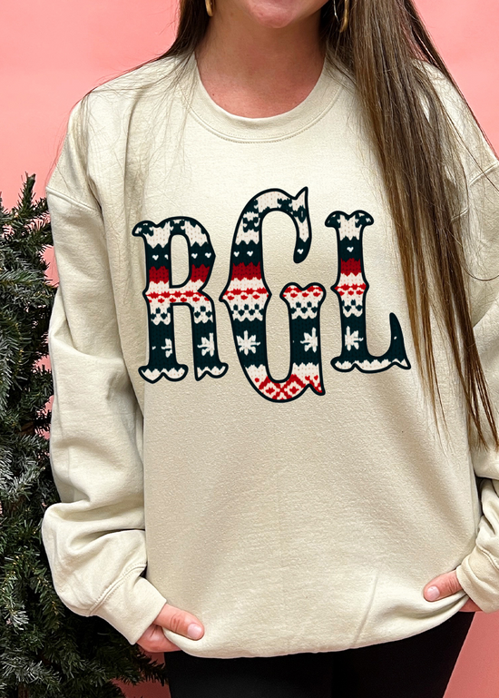 Ski Sweater Monogram Crewneck Sweatshirt