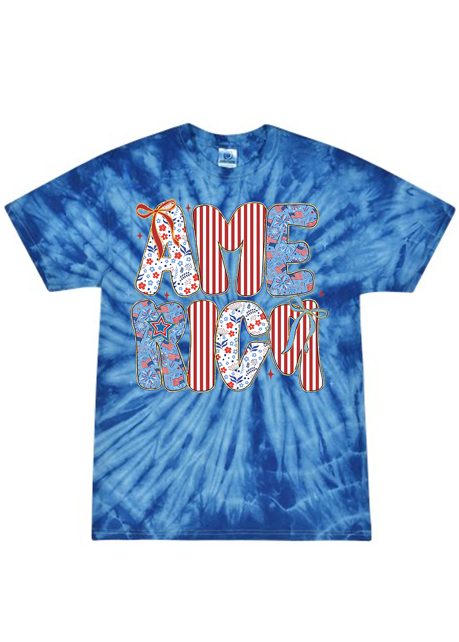 Preppy Tie-Dye America Tee