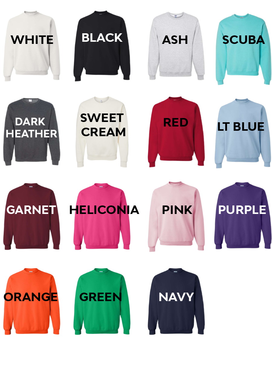 Glitter MONOGRAM Applique Crewneck Sweatshirt