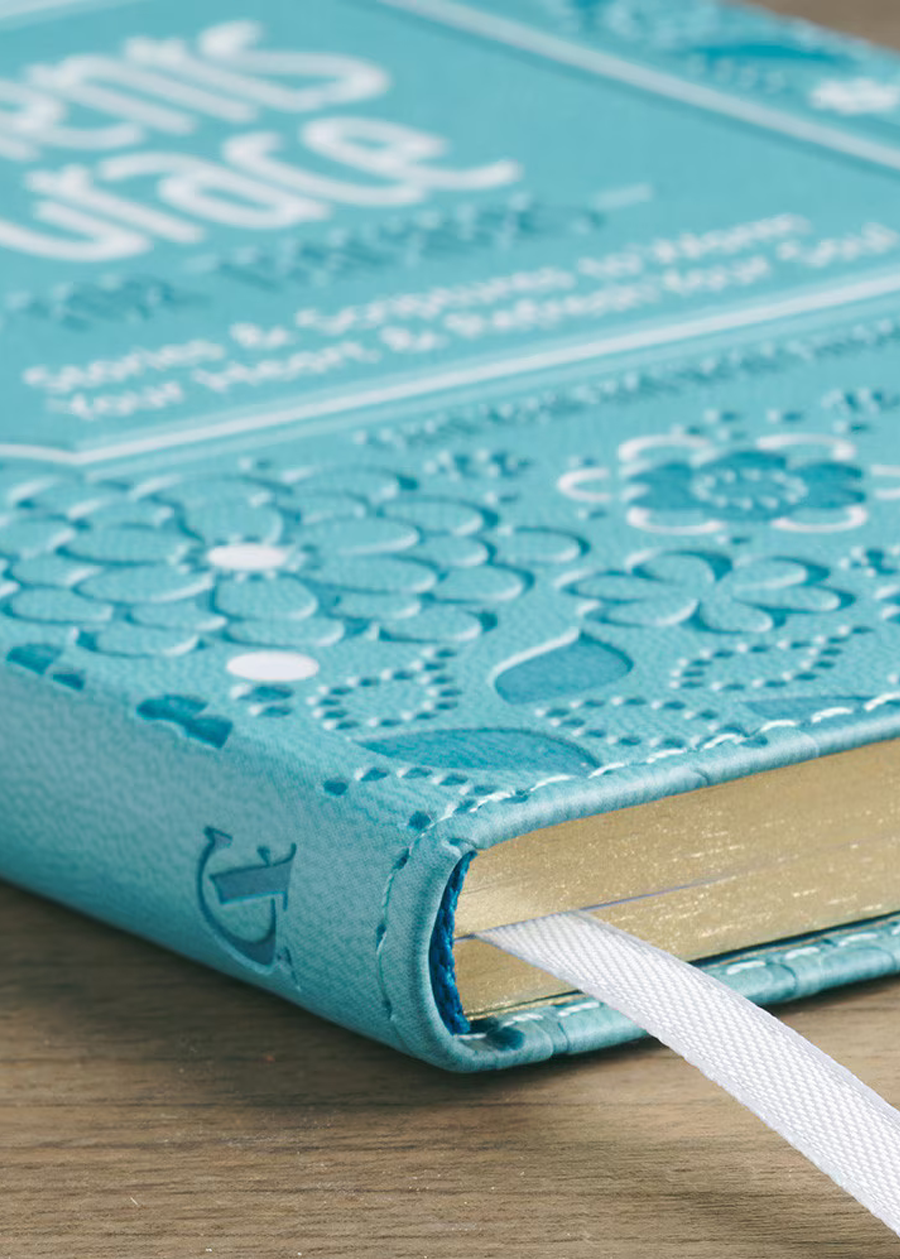 Moments Of Grace For Teachers: Stories And Scriptures Blue Faux Leather Gift Book