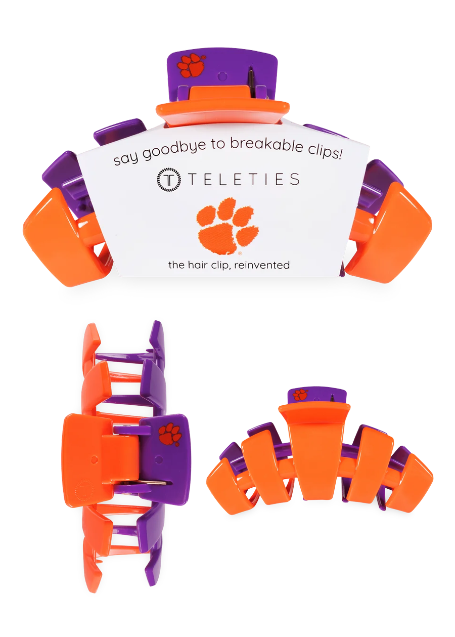 Clemson University Large Claw Clip