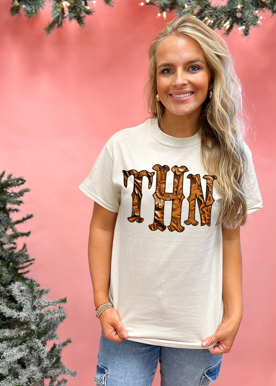 Tooled Monogram Tee