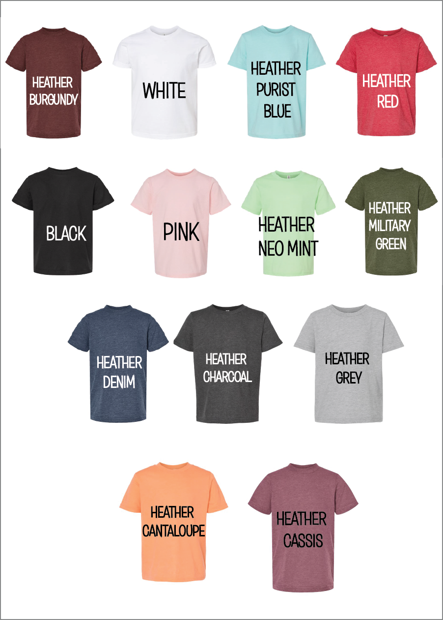 Load image into Gallery viewer, Youth Checkered Block Scalloped Monogram Tee
