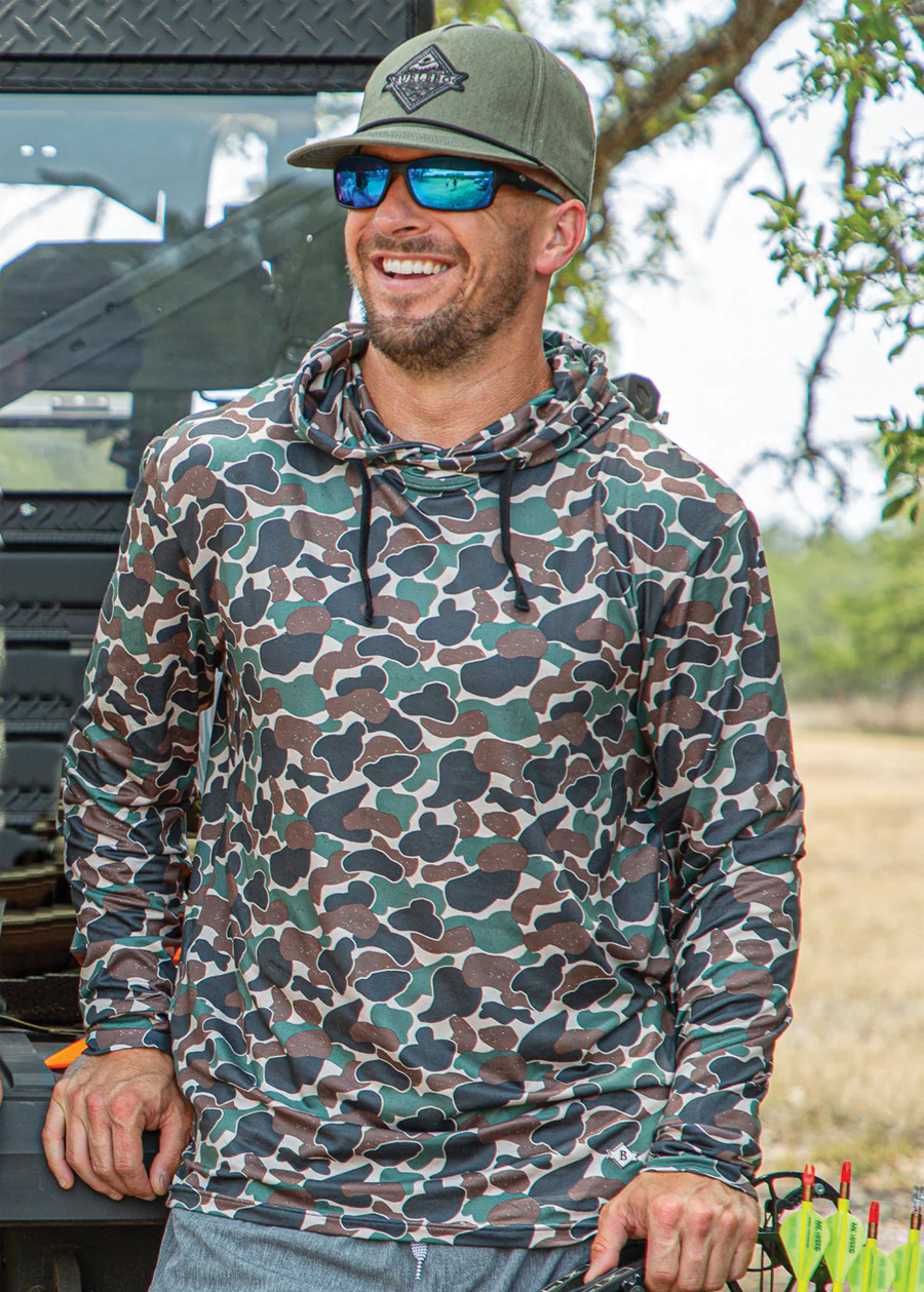 Load image into Gallery viewer, Throwback Camo Performance Hoodie
