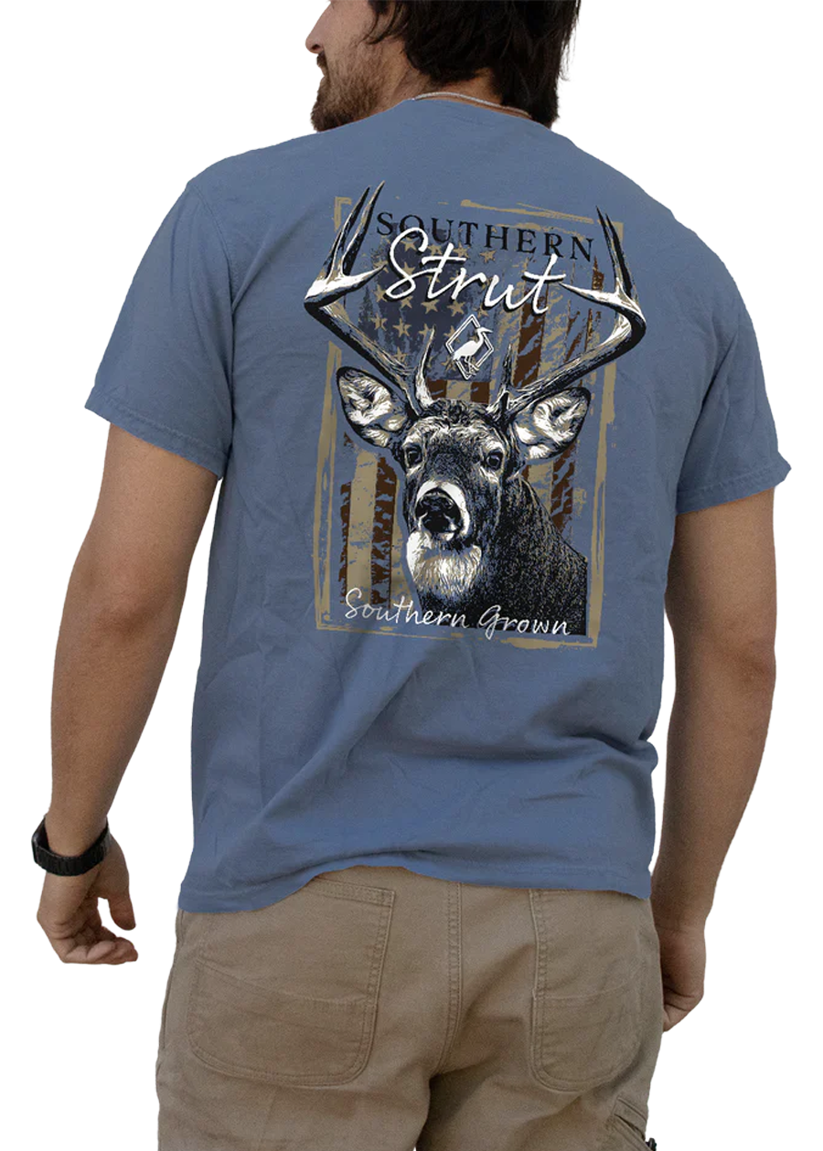 United Deer Washed Denim T-Shirt