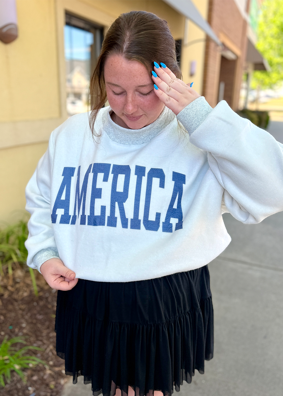 VINTAGE USA REVERSIBLE Mock Neck Sweatshirt
