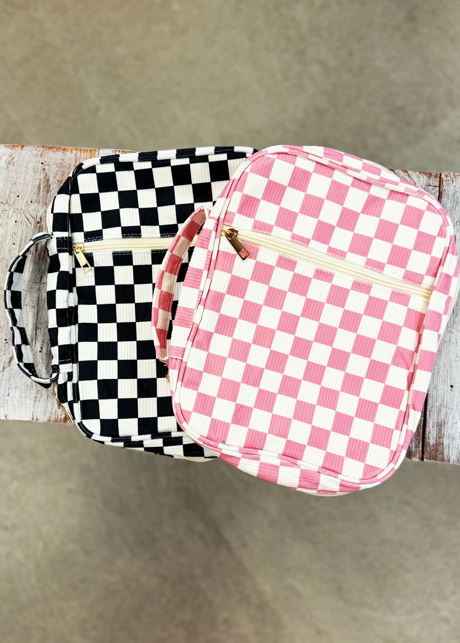 Chloe Pink Check Bible Cover