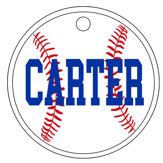 SPORTS BALL NAME Acrylic Keychain