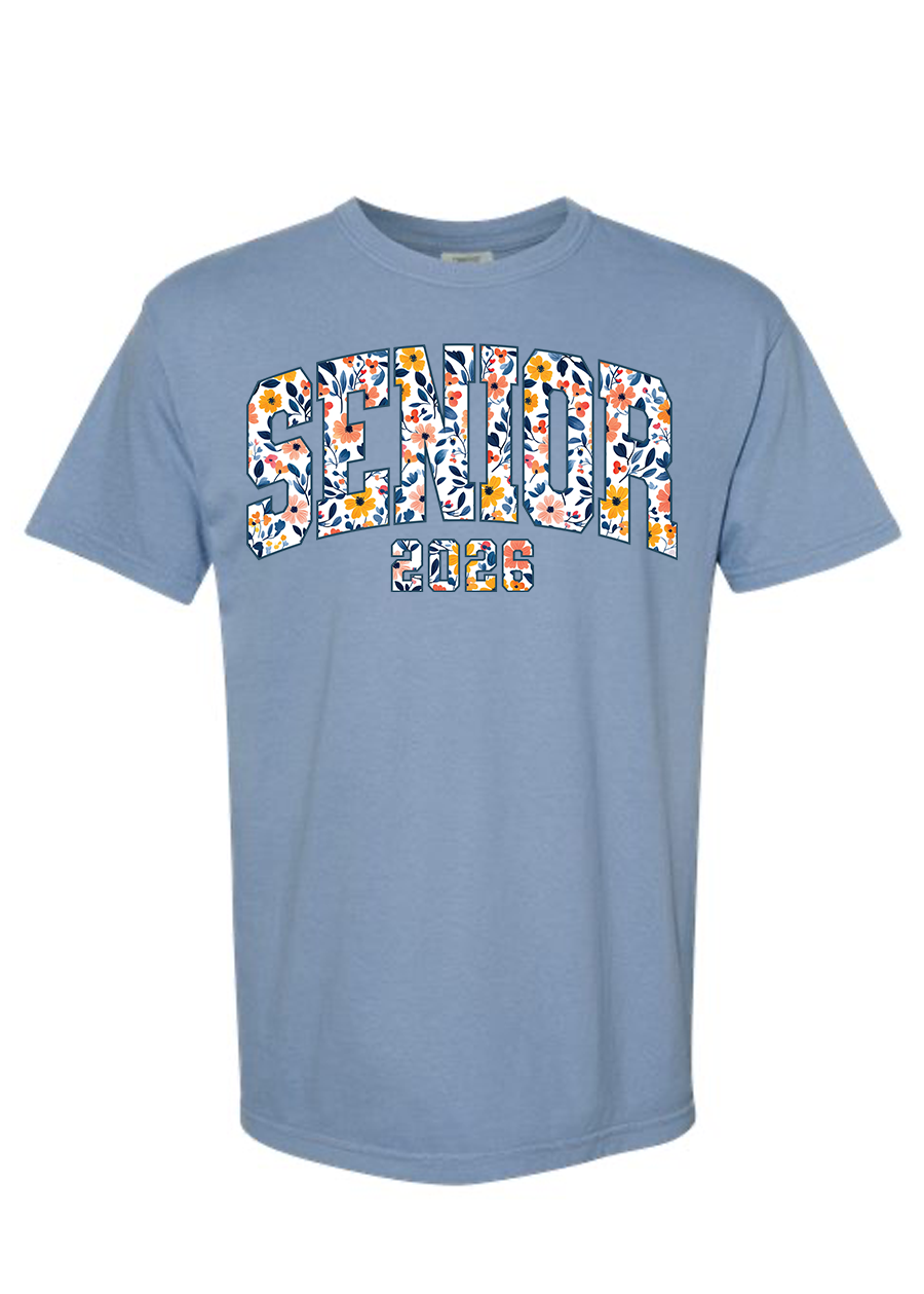 Floral Senior 2026 COMFORT COLORS Tee