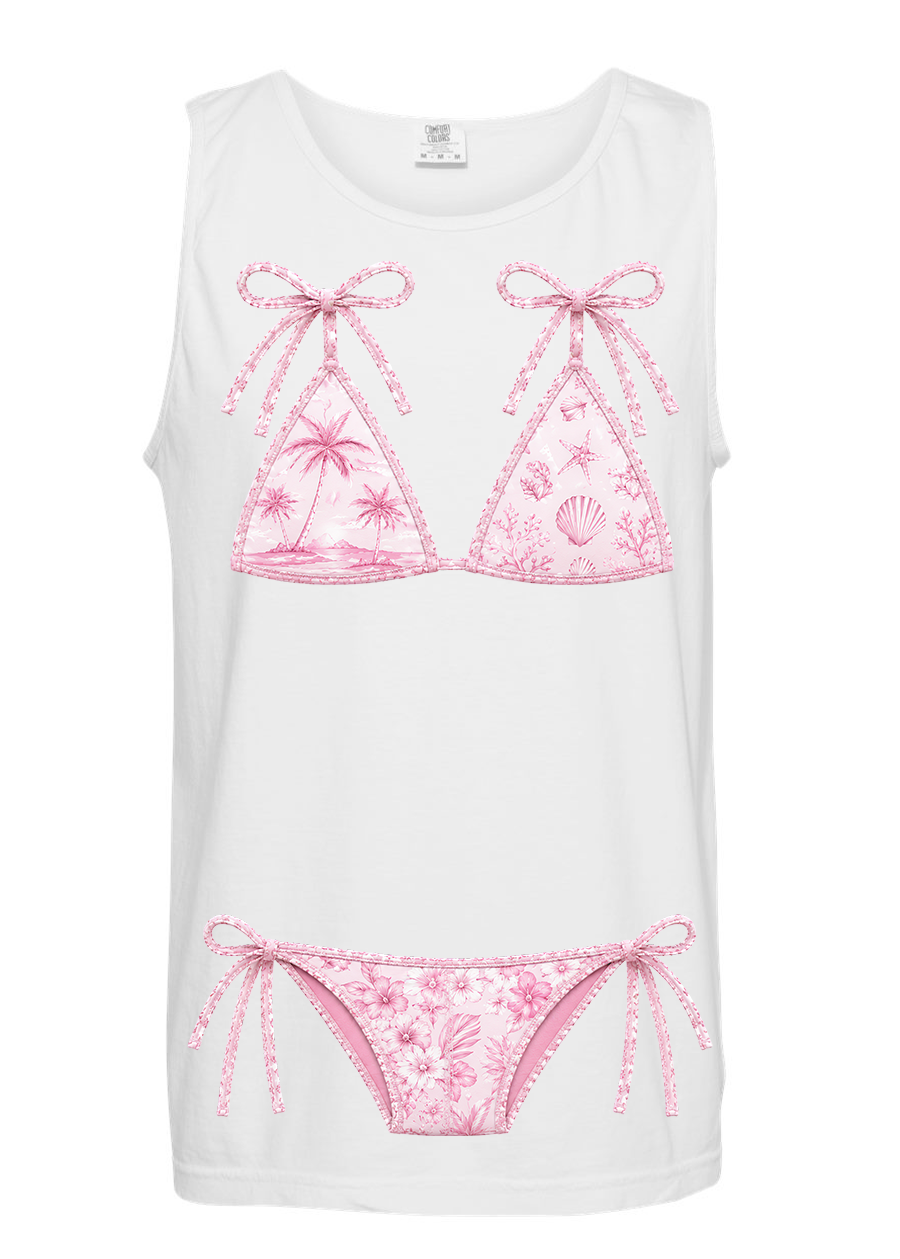 ADULT Comfort Colors Pink Kini Tee & Tank