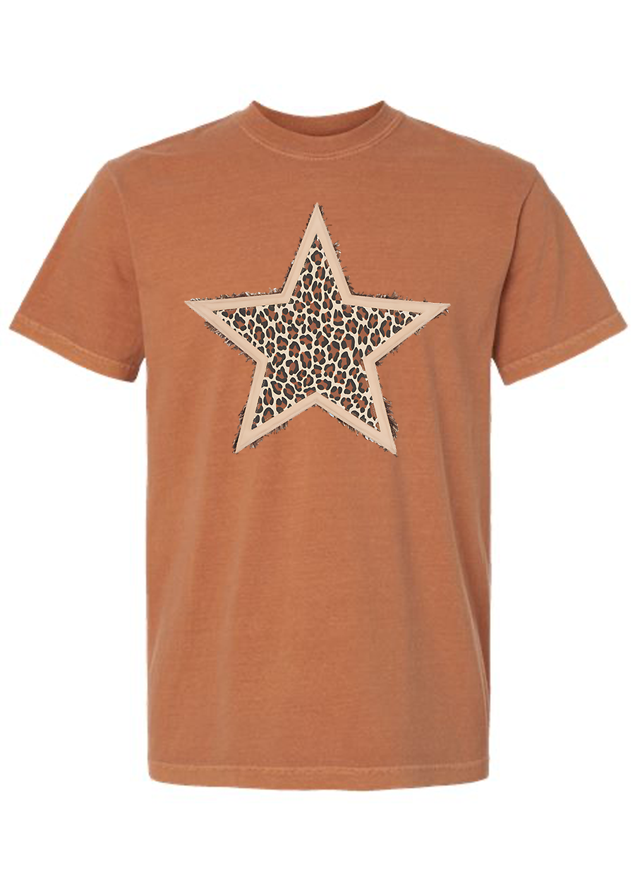 Leopard Star COMFORT COLORS Tee