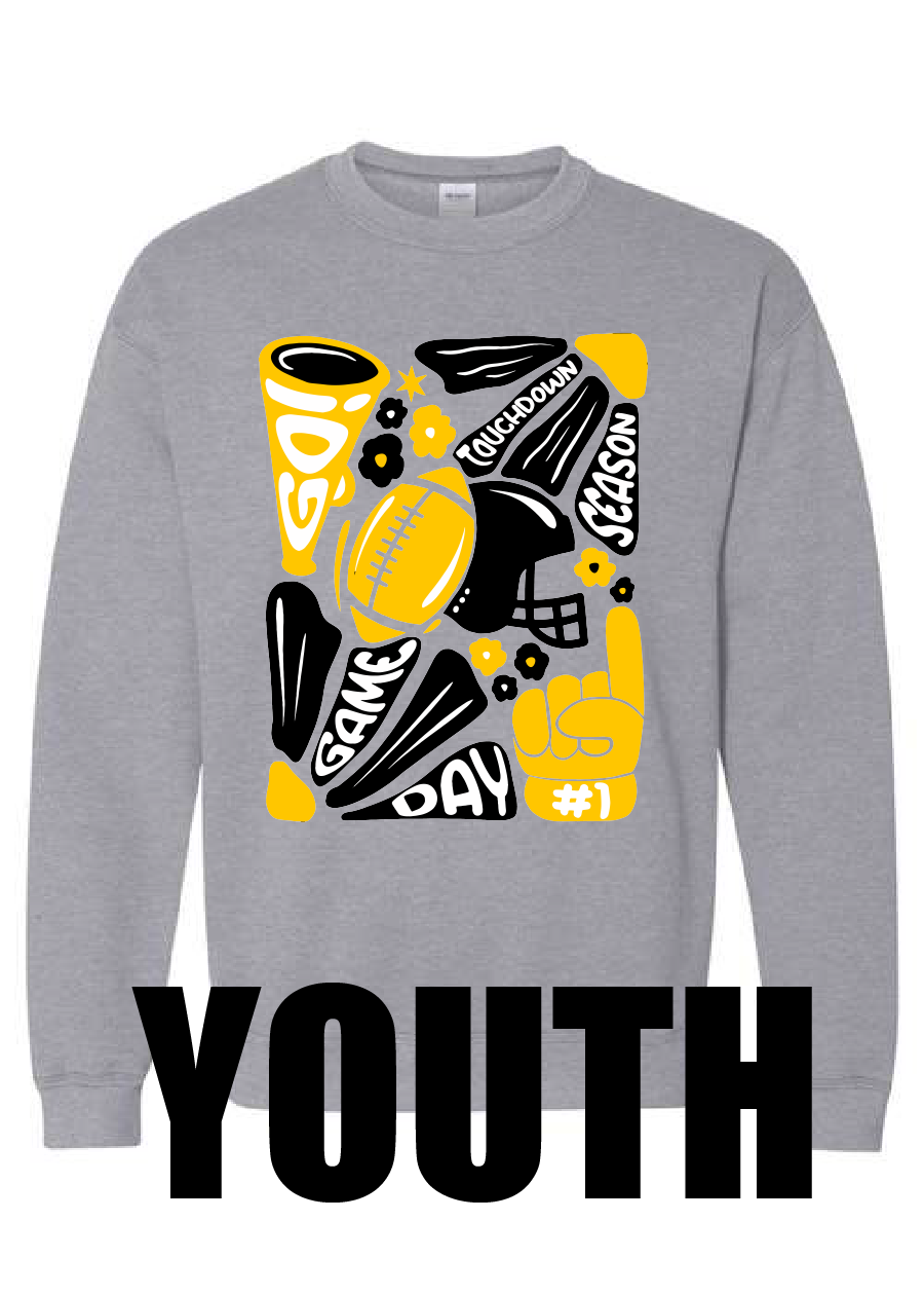 YOUTH Go Fight Win Crewneck Sweatshirt