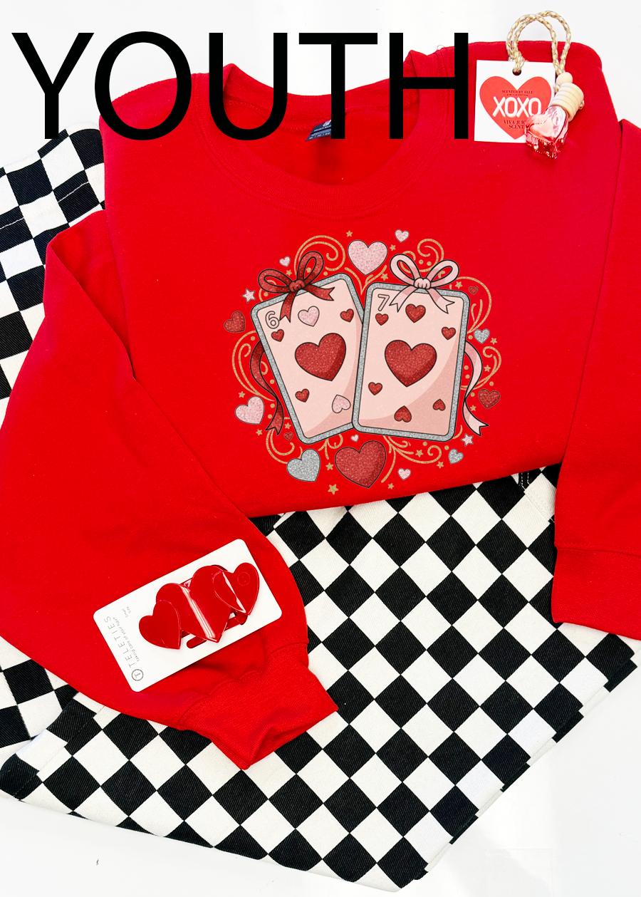 YOUTH 67 Playing Cards Love Crewneck