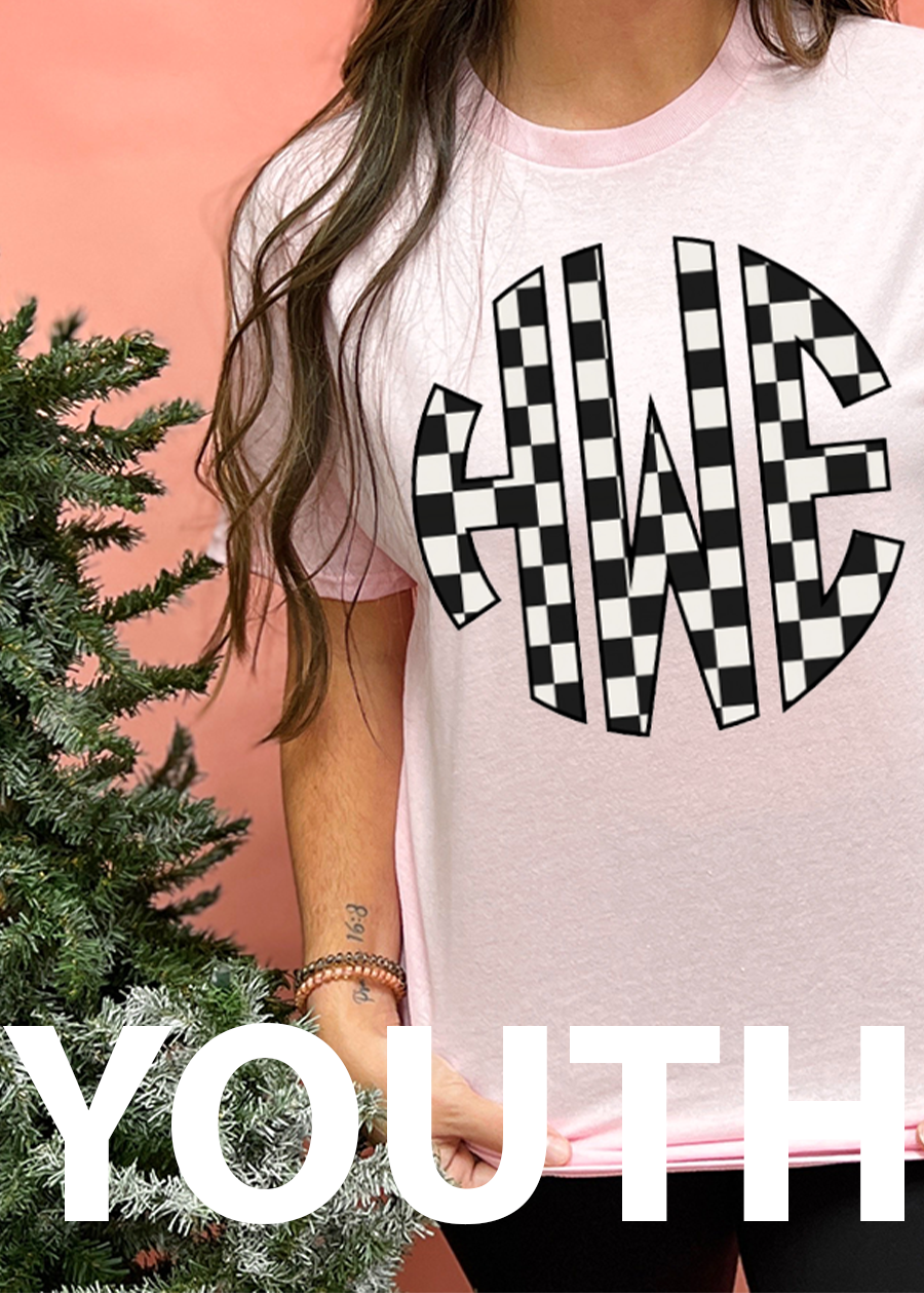 YOUTH Checkered Monogram Tee