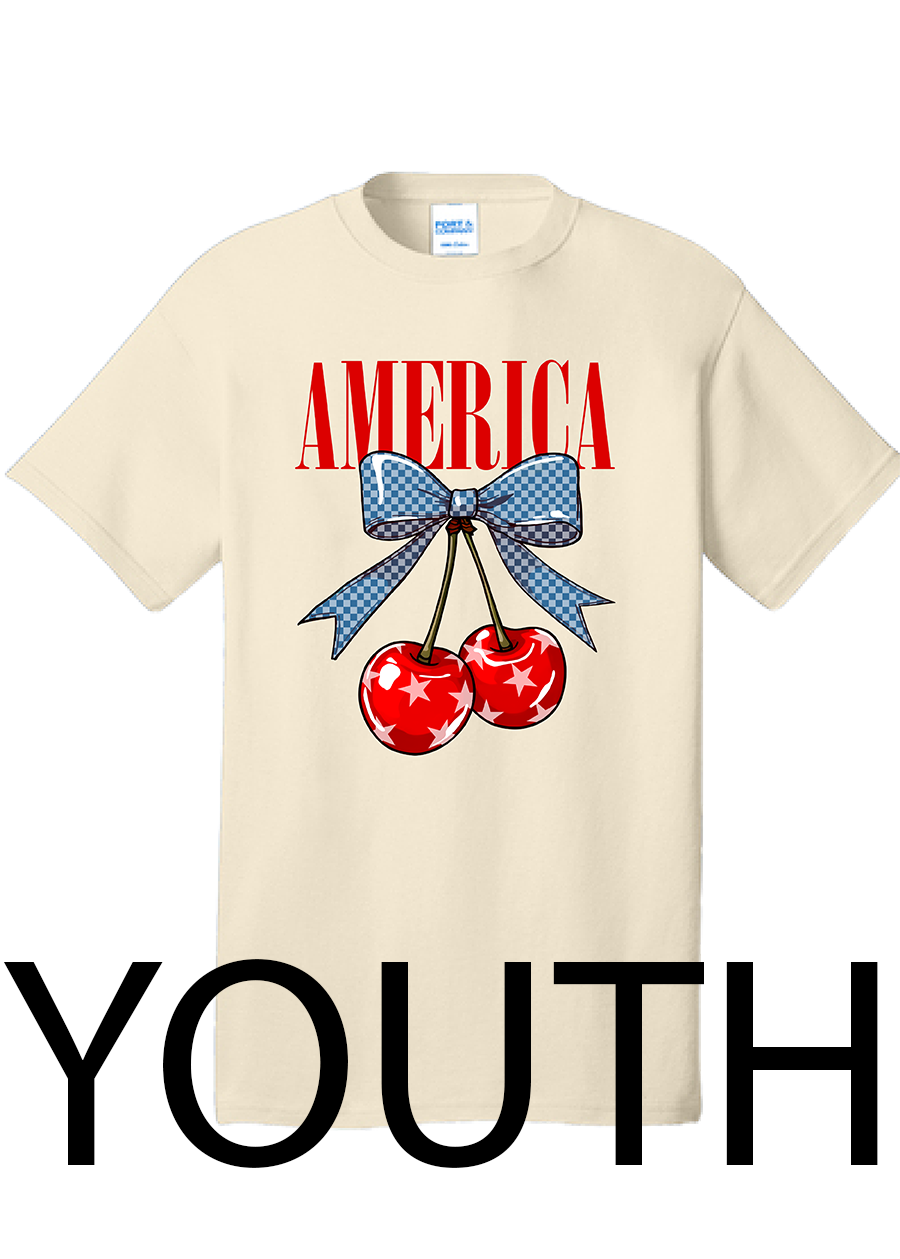 YOUTH American Cherry Bow Tee